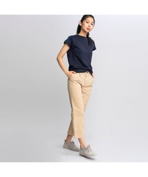 コットンタッチストレートチノパンツ