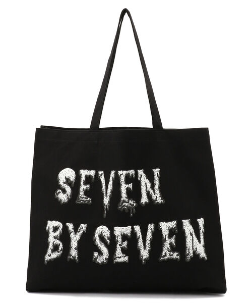 SEVEN BY SEVEN（セブンバイセブン）の「SEVEN BY SEVEN/セブン バイ セブン/@/SOUVENIR TOTE BAG（トートバッグ・メンズ・ブラック/ネイビー/ホワイト/ブラウン・FREE）」の2枚目の写真