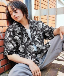 KANGOL | KANGOL/カンゴール 別注 ロゴ刺繍 ビッグシルエット 柄シャツ 総柄 アロハシャツ 2021SUMMER(シャツ/ブラウス)