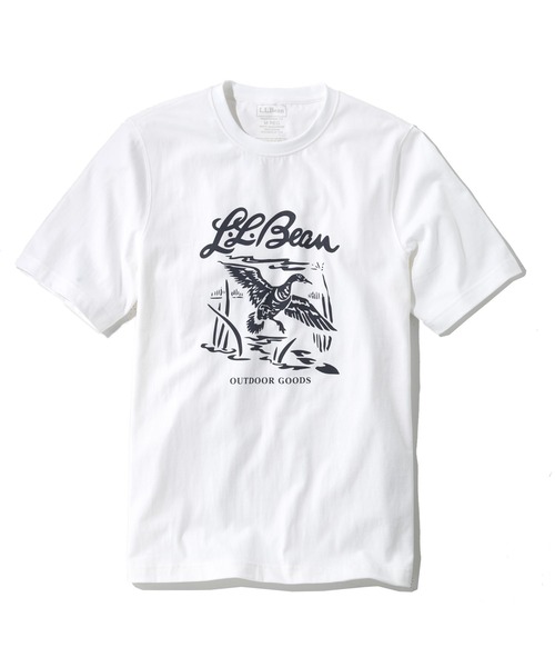 L.L.Bean（エルエルビーン）の「ケアフリー・アンシュリンカブル・ティ、半袖　グラフィック 2 ジャパン・フィット（Tシャツ/カットソー・メンズ・ホワイト/ブラック/ネイビー/ヘザーグレー/グレー系その他/グレー系その他2/グレー系その他3/グレー系その他4/グレー系その他5/ホワイト系/ネイビー系/ネイビー系1/スカイブルー・SMALL/MEDIUM/LARGE/X-LARGE/XX-LARGE）」の3枚目の写真