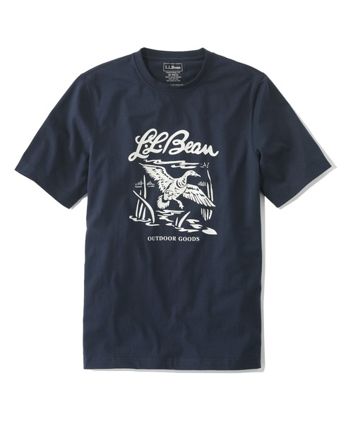 L.L.Bean（エルエルビーン）の「ケアフリー・アンシュリンカブル・ティ、半袖　グラフィック 2 ジャパン・フィット（Tシャツ/カットソー・メンズ・ホワイト/ブラック/ネイビー/ヘザーグレー/グレー系その他/グレー系その他2/グレー系その他3/グレー系その他4/グレー系その他5/ホワイト系/ネイビー系/ネイビー系1/スカイブルー・SMALL/MEDIUM/LARGE/X-LARGE/XX-LARGE）」の12枚目の写真