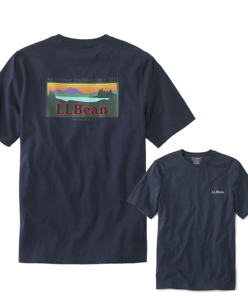 L.L.Bean（エルエルビーン）の「ケアフリー・アンシュリンカブル・ティ、半袖　グラフィック 2 ジャパン・フィット（Tシャツ/カットソー・メンズ・ホワイト/ブラック/ネイビー/ヘザーグレー/グレー系その他/グレー系その他2/グレー系その他3/グレー系その他4/グレー系その他5/ホワイト系/ネイビー系/ネイビー系1/スカイブルー・SMALL/MEDIUM/LARGE/X-LARGE/XX-LARGE）」の13枚目の写真