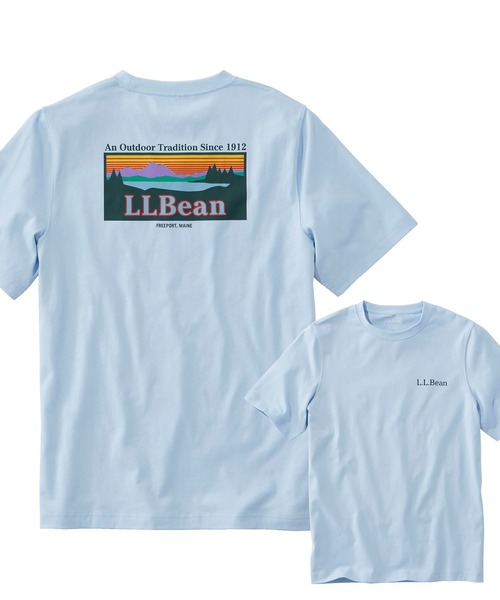 L.L.Bean（エルエルビーン）の「ケアフリー・アンシュリンカブル・ティ、半袖　グラフィック 2 ジャパン・フィット（Tシャツ/カットソー・メンズ・ホワイト/ブラック/ネイビー/ヘザーグレー/グレー系その他/グレー系その他2/グレー系その他3/グレー系その他4/グレー系その他5/ホワイト系/ネイビー系/ネイビー系1/スカイブルー・SMALL/MEDIUM/LARGE/X-LARGE/XX-LARGE）」の10枚目の写真