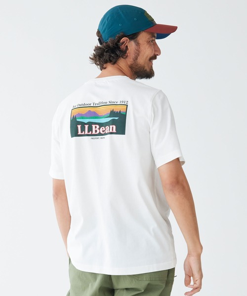 L.L.Bean（エルエルビーン）の「ケアフリー・アンシュリンカブル・ティ、半袖　グラフィック 2 ジャパン・フィット（Tシャツ/カットソー・メンズ・ホワイト/ブラック/ネイビー/ヘザーグレー/グレー系その他/グレー系その他2/グレー系その他3/グレー系その他4/グレー系その他5/ホワイト系/ネイビー系/ネイビー系1/スカイブルー・SMALL/MEDIUM/LARGE/X-LARGE/XX-LARGE）」の18枚目の写真