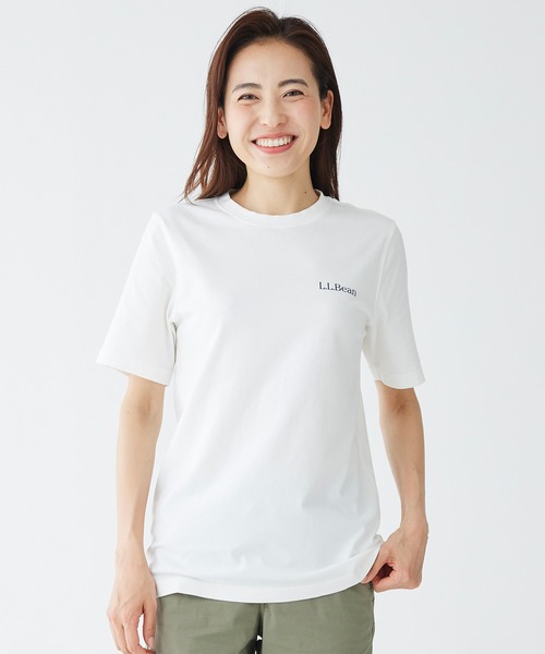 L.L.Bean（エルエルビーン）の「ケアフリー・アンシュリンカブル・ティ、半袖　グラフィック 2 ジャパン・フィット（Tシャツ/カットソー・メンズ・ホワイト/ブラック/ネイビー/ヘザーグレー/グレー系その他/グレー系その他2/グレー系その他3/グレー系その他4/グレー系その他5/ホワイト系/ネイビー系/ネイビー系1/スカイブルー・SMALL/MEDIUM/LARGE/X-LARGE/XX-LARGE）」の19枚目の写真