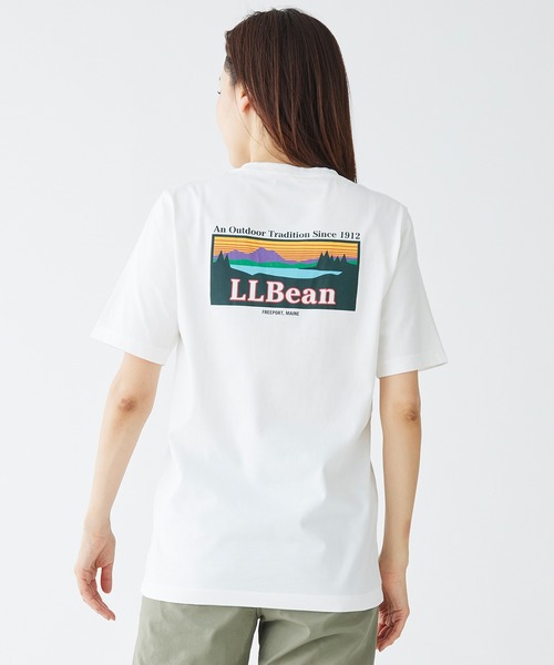 L.L.Bean（エルエルビーン）の「ケアフリー・アンシュリンカブル・ティ、半袖　グラフィック 2 ジャパン・フィット（Tシャツ/カットソー・メンズ・ホワイト/ブラック/ネイビー/ヘザーグレー/グレー系その他/グレー系その他2/グレー系その他3/グレー系その他4/グレー系その他5/ホワイト系/ネイビー系/ネイビー系1/スカイブルー・SMALL/MEDIUM/LARGE/X-LARGE/XX-LARGE）」の21枚目の写真