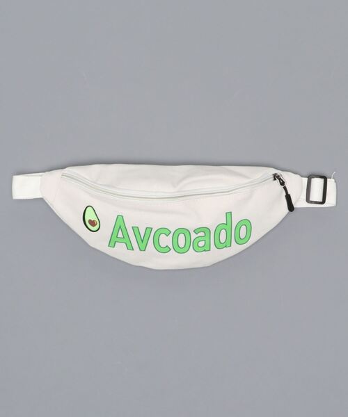 Anuenue(アヌエヌエ)の「アボカドロゴ入りボディバッグ(ボディバッグ/ウエストポーチ・レディース・ホワイト/ブラック・FREE)」の10枚目の写真