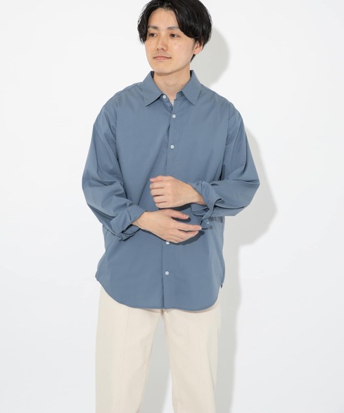 ITEMS URBANRESEARCH（アイテムズ アーバンリサーチ）の「レギュラーカラーシャツ（シャツ/ブラウス・メンズ・ホワイト/ベージュ/ライトグレー/ブルー・LARGE/MEDIUM/X-LARGE/SMALL）」の4枚目の写真