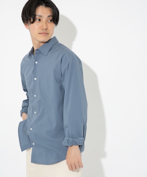 ITEMS URBANRESEARCH（アイテムズ アーバンリサーチ）の「レギュラーカラーシャツ（シャツ/ブラウス・メンズ・ホワイト/ベージュ/ライトグレー/ブルー・LARGE/MEDIUM/X-LARGE/SMALL）」の7枚目の写真