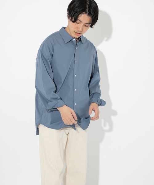 ITEMS URBANRESEARCH（アイテムズ アーバンリサーチ）の「レギュラーカラーシャツ（シャツ/ブラウス・メンズ・ホワイト/ベージュ/ライトグレー/ブルー・LARGE/MEDIUM/X-LARGE/SMALL）」の12枚目の写真