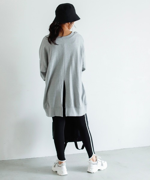 Auntie Rosa Holiday(アンティローザホリデー)の「パイピングレギンス(レギンス/スパッツ・レディース・グレー/ブラック・FREE)」の5枚目の写真