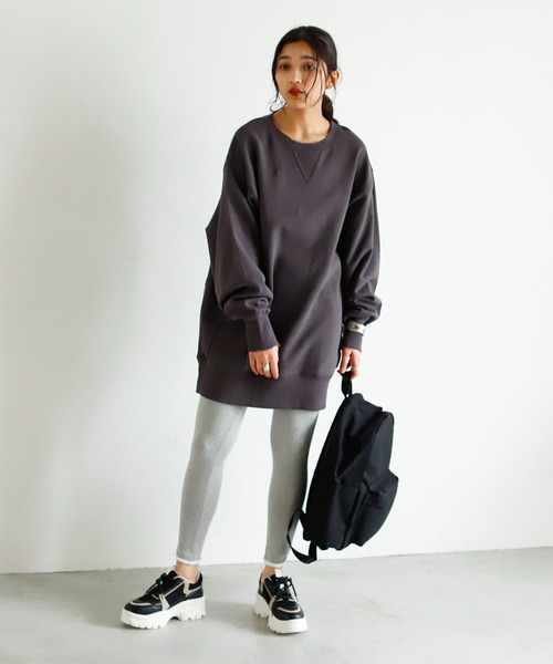 Auntie Rosa Holiday(アンティローザホリデー)の「パイピングレギンス(レギンス/スパッツ・レディース・グレー/ブラック・FREE)」の12枚目の写真