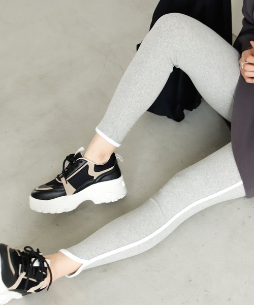 Auntie Rosa Holiday(アンティローザホリデー)の「パイピングレギンス(レギンス/スパッツ・レディース・グレー/ブラック・FREE)」の18枚目の写真