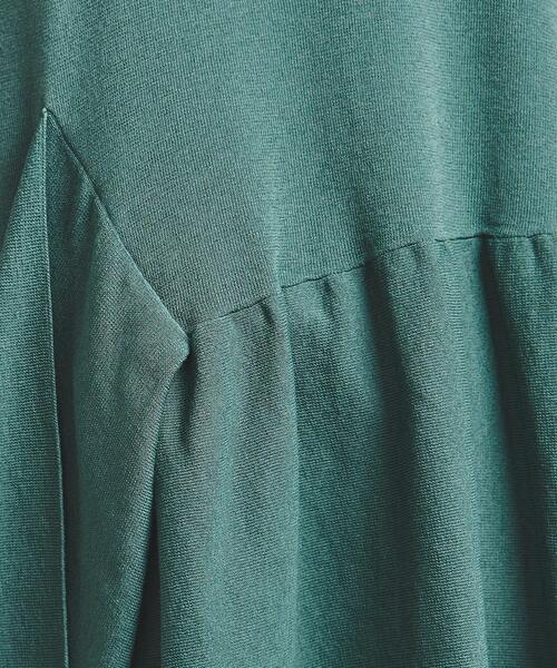 UNITED ARROWS(ユナイテッドアローズ)の「UBC C/PE イレギュラーペプラム ノースリーブ ニット†◆(ニット/セーター・レディース・グレー/ケリー・FREE)」の4枚目の写真