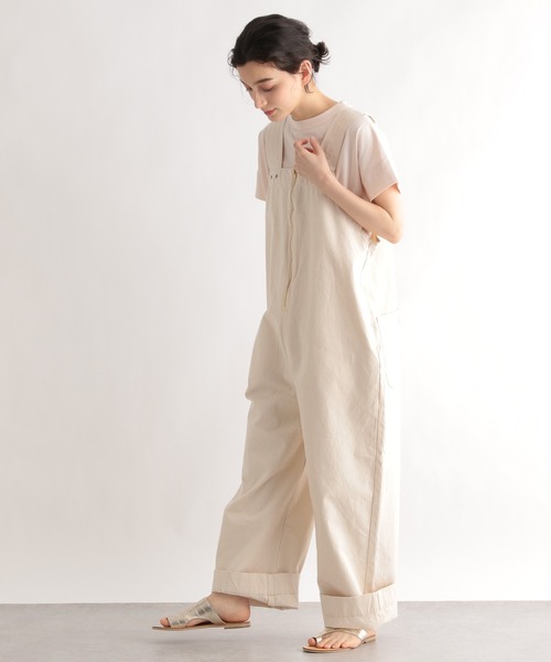 LE FOYER（ルフォワイエ）の「【LEE】ZIPサロペット（サロペット/オーバーオール・レディース・ブラウン/アイボリー・38）」の21枚目の写真