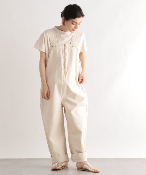 LE FOYER（ルフォワイエ）の「【LEE】ZIPサロペット（サロペット/オーバーオール・レディース・ブラウン/アイボリー・38）」の20枚目の写真