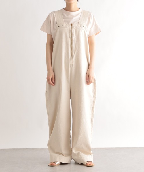 LE FOYER（ルフォワイエ）の「【LEE】ZIPサロペット（サロペット/オーバーオール・レディース・ブラウン/アイボリー・38）」の17枚目の写真