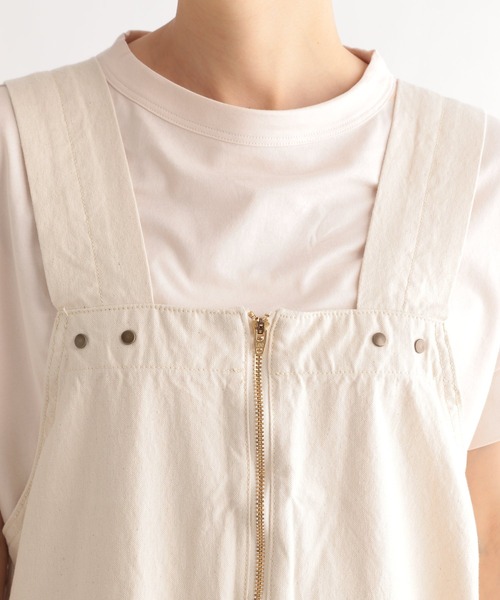 LE FOYER（ルフォワイエ）の「【LEE】ZIPサロペット（サロペット/オーバーオール・レディース・ブラウン/アイボリー・38）」の11枚目の写真