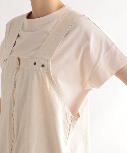 LE FOYER（ルフォワイエ）の「【LEE】ZIPサロペット（サロペット/オーバーオール・レディース・ブラウン/アイボリー・38）」の10枚目の写真