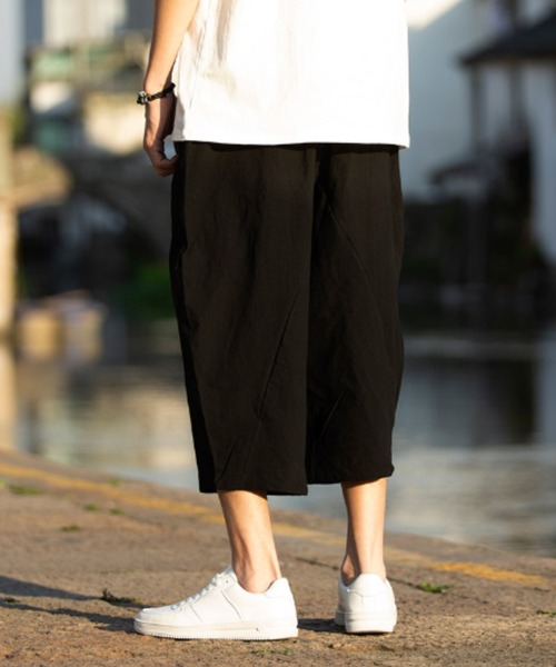 KOR（ケーオーアール）の「リラックス７分丈パンツ（その他パンツ・メンズ・ホワイト/ブラック/ネイビー/ブルー/ワインレッド・M/L/XL）」の7枚目の写真