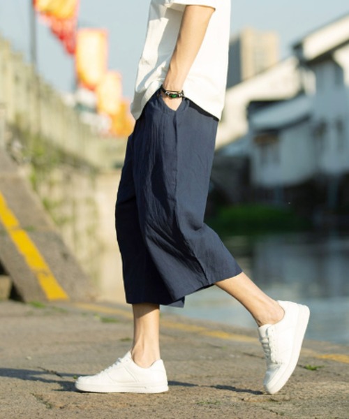 KOR（ケーオーアール）の「リラックス７分丈パンツ（その他パンツ・メンズ・ホワイト/ブラック/ネイビー/ブルー/ワインレッド・M/L/XL）」の10枚目の写真