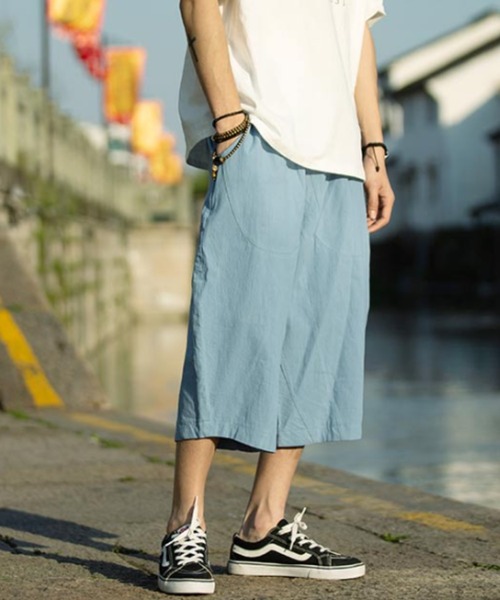 KOR（ケーオーアール）の「リラックス７分丈パンツ（その他パンツ・メンズ・ホワイト/ブラック/ネイビー/ブルー/ワインレッド・M/L/XL）」の15枚目の写真