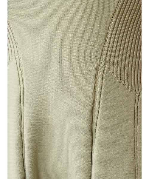 ROYAL PARTY（ロイヤルパーティー）の「パワショルニットフレアワンピース（ワンピース・レディース・ブラック/ベージュ/グリーン・FREE）」の13枚目の写真