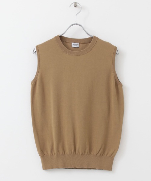 URBAN RESEARCH DOORS（アーバンリサーチドアーズ）の「ハイツイストコットンノースリーブニット（ニット/セーター・レディース・ブラック/ベージュ/ブルー/グリーン系その他・ONE）」の17枚目の写真