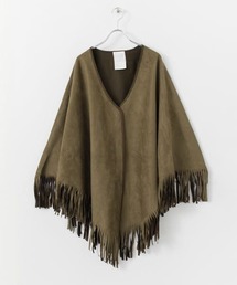 SENSE OF PLACE by URBAN RESEARCH | CFO スエードフリンジポンチョ∴(ポンチョ)