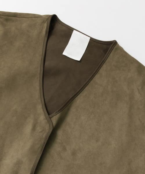 SENSE OF PLACE by URBAN RESEARCH（センスオブプレイスバイアーバンリサーチ）の「CFO スエードフリンジポンチョ∴（ポンチョ・レディース・ブラウン・FREE）」の5枚目の写真