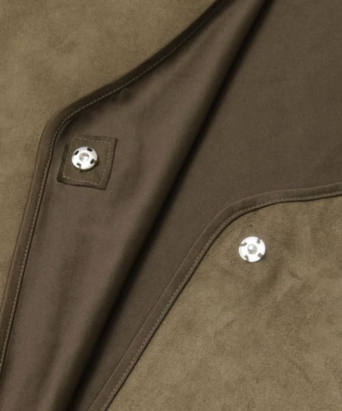 SENSE OF PLACE by URBAN RESEARCH（センスオブプレイスバイアーバンリサーチ）の「CFO スエードフリンジポンチョ∴（ポンチョ・レディース・ブラウン・FREE）」の8枚目の写真