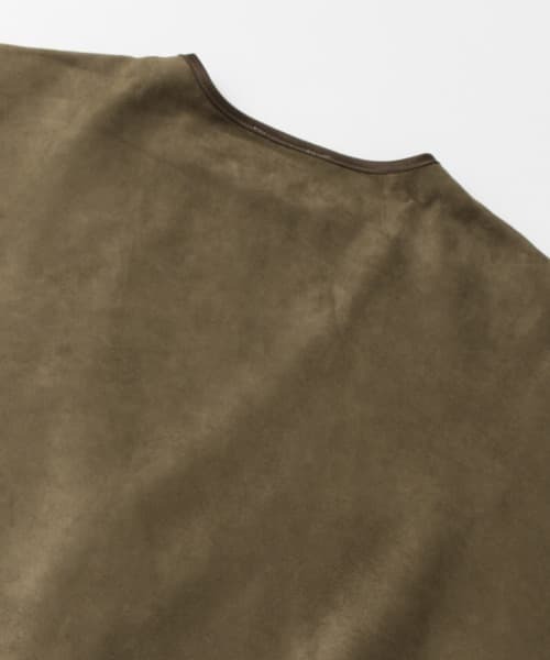 SENSE OF PLACE by URBAN RESEARCH（センスオブプレイスバイアーバンリサーチ）の「CFO スエードフリンジポンチョ∴（ポンチョ・レディース・ブラウン・FREE）」の6枚目の写真