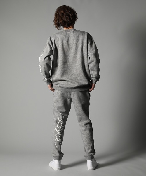 STUD MUFFIN（スタッドマフィン）の「msw912-TC裏毛起毛 マルチサガラパッチ&フォームプリント スエットシャツ（スウェット・メンズ・ブラック/杢グレー・2/4/3）」の10枚目の写真