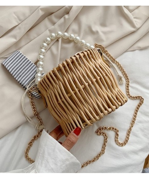 LAC-VERT（ラック・ヴェール）の「パール2WAYミニかごバッグ（かごバッグ・レディース・ベージュ/その他1・FREE）」の6枚目の写真