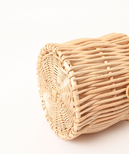 LAC-VERT（ラック・ヴェール）の「パール2WAYミニかごバッグ（かごバッグ・レディース・ベージュ/その他1・FREE）」の10枚目の写真