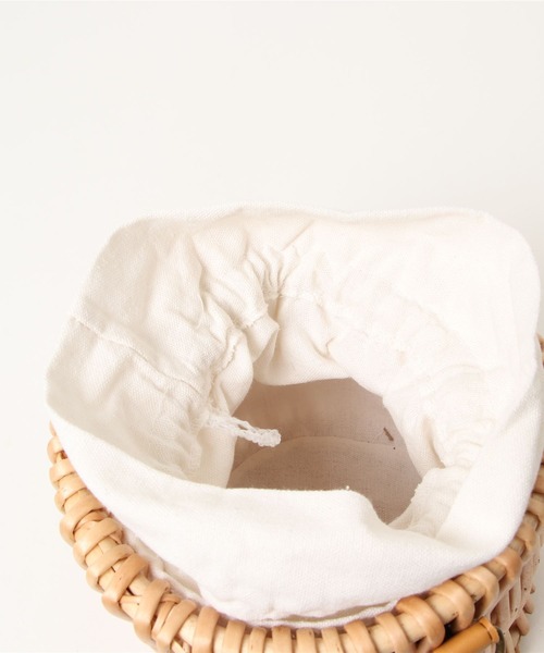 LAC-VERT（ラック・ヴェール）の「パール2WAYミニかごバッグ（かごバッグ・レディース・ベージュ/その他1・FREE）」の9枚目の写真