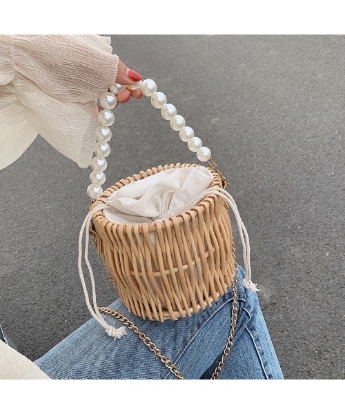 LAC-VERT（ラック・ヴェール）の「パール2WAYミニかごバッグ（かごバッグ・レディース・ベージュ/その他1・FREE）」の14枚目の写真