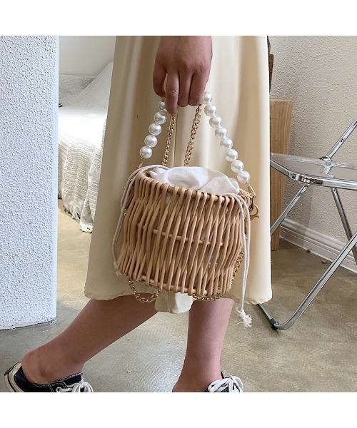 LAC-VERT（ラック・ヴェール）の「パール2WAYミニかごバッグ（かごバッグ・レディース・ベージュ/その他1・FREE）」の17枚目の写真