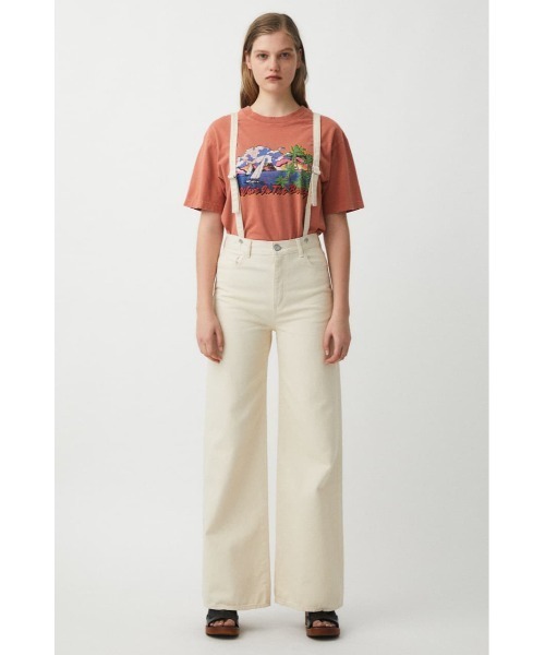 MOUSSY（マウジー）の「SUSPENDER WIDE FLARE DENIM（デニム