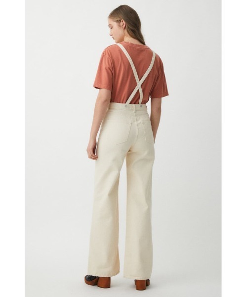 MOUSSY（マウジー）の「SUSPENDER WIDE FLARE DENIM（デニムパンツ・レディース・アイボリー/ライトブルー/ブラック・1/2/0）」の8枚目の写真