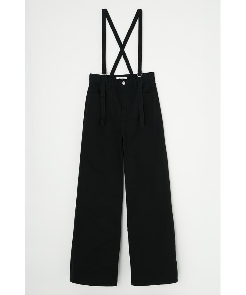 パンツ MOUSSY SUSPENDER WIDE FLARE DENIM MOUSSY（マウジー）の「SUSPENDER WIDE FLARE DENIM（デニム