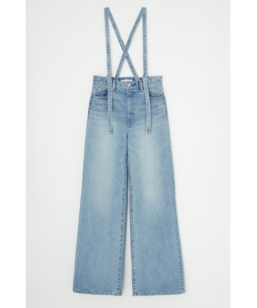 MOUSSY（マウジー）の「SUSPENDER WIDE FLARE DENIM（デニムパンツ・レディース・アイボリー/ライトブルー/ブラック・1/2/0）」の13枚目の写真