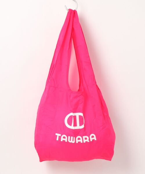 TAWARA(タワラ)の「ナイロンTAWARAエコバック M(エコバッグ/サブバッグ・レディース・ブルー/ブルーグリーン/ネイビー/ピンク/イエロー/オレンジ/グリーン/ホワイト・M)」の2枚目の写真