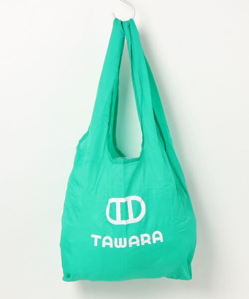 TAWARA(タワラ)の「ナイロンTAWARAエコバック M(エコバッグ/サブバッグ・レディース・ブルー/ブルーグリーン/ネイビー/ピンク/イエロー/オレンジ/グリーン/ホワイト・M)」の4枚目の写真