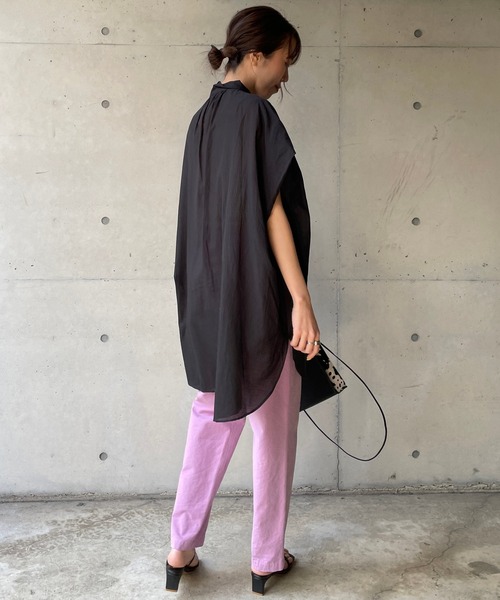 CAPRICIEUX LE'MAGE（カプリシューレマージュ）の「BOXスリーブシャツ（シャツ/ブラウス・レディース・ブラック/グレイッシュベージュ/グリーン・FREE）」の14枚目の写真