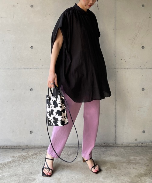 CAPRICIEUX LE'MAGE（カプリシューレマージュ）の「BOXスリーブシャツ（シャツ/ブラウス・レディース・ブラック/グレイッシュベージュ/グリーン・FREE）」の15枚目の写真