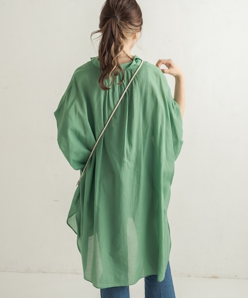 CAPRICIEUX LE'MAGE（カプリシューレマージュ）の「BOXスリーブシャツ（シャツ/ブラウス・レディース・ブラック/グレイッシュベージュ/グリーン・FREE）」の19枚目の写真