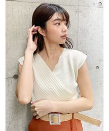 MURUA | コンパクトカシュクールニット(ニット/セーター)