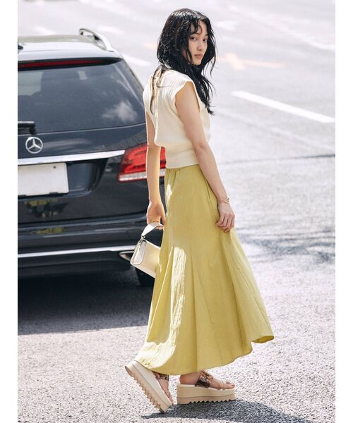 MURUA(ムルーア)の「コンパクトカシュクールニット(ニット/セーター・レディース・ブラック/ライトグリーン/アイボリー・FREE)」の21枚目の写真