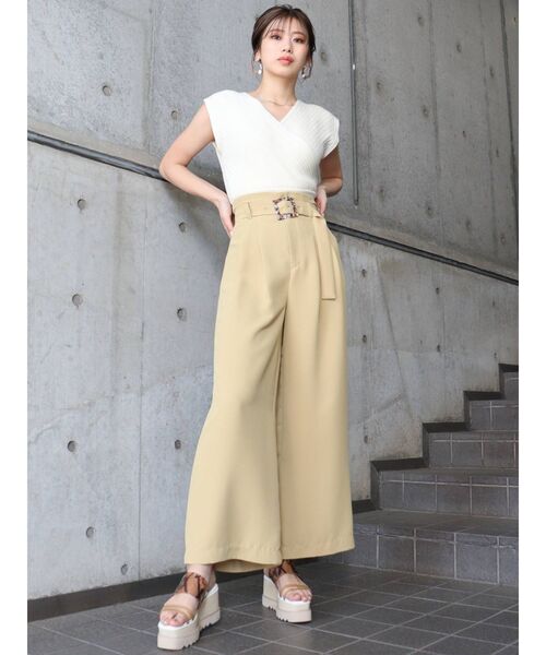 MURUA(ムルーア)の「コンパクトカシュクールニット(ニット/セーター・レディース・ブラック/ライトグリーン/アイボリー・FREE)」の15枚目の写真